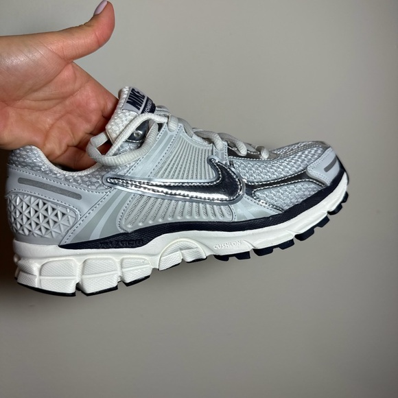 Nike Shoes - Nike Silver and White Athletic Sneakers